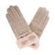 thumbnail image 5 of Guantes térmicos de invierno para mujer Guantes cálidos con pantalla táctil para mujeres y niñas de invierno: talla inconfundible Caqui, 5 of 8