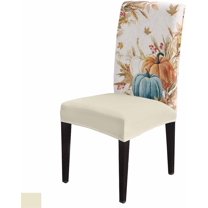 Christmas Dining Chair Slipcover, Poinsettia Leaves Winter Snowflake Red Chair Protector Stretch Parsons Chair Covers for Dining Room, Restaurant, Kitchen, Party, Set of 6