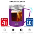 thumbnail image 4 of Taza de café WETOWETO de acero inoxidable con aislamiento al vacío de 400 ml, 4 of 6
