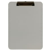 JAM Paper Plastic Clip Boards, Grey Clipboards, 12/Pack, 9 x 12.5