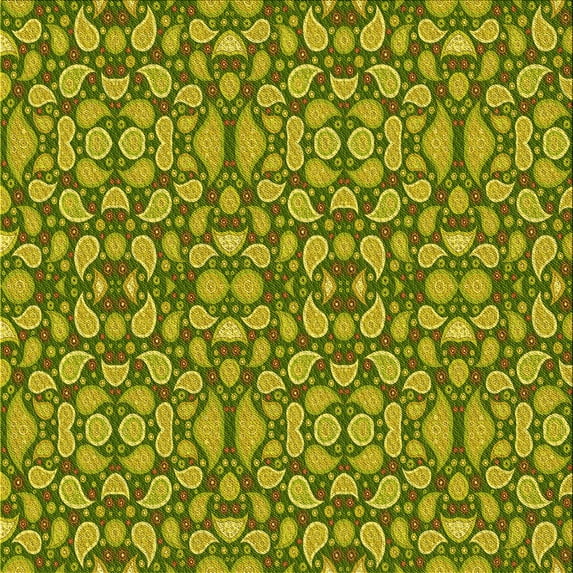 Ahgly Company Indoor Square Patterned Golden Brown Yellow Area Rugs, 5' Square