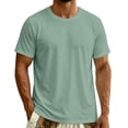 thumbnail image 5 of hotojiny Men's Crew Neck T-Shirts Basic Solid Color Loose Tees Comfortable Casual Summer Top for Daily Wear, 5 of 7