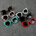 thumbnail image 1 of Lunettes de Protection pour Garçons et Filles, Lunettes de Soleil d'Extérieur pour les Fêtes, Lunettes de Soleil en Forme de Chat, UV400, 1 of 5