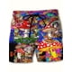 thumbnail image 2 of Pantalones cortos de tabla para hombre, pantalones cortos de baño, bañadores, bañadores con cordón, estampados gráficos, hongos, secado rápido, pantalones cortos, hawaianos, informales, microelásticos, 2 of 4
