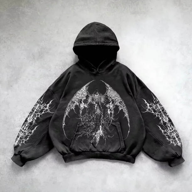 WILLBEST Sudaderas con Capucha y Sudaderas para Hombre, Ligeras y Cómodas, con Estampado Elegante, Ropa De Calle Informal Unisex XXGrande