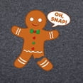 thumbnail image 3 of CafePress - Oh Snap Gingerbread Man - Men's Long Sleeve Charcoal Pajama Set, 3 of 7