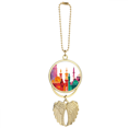 thumbnail image 1 of Ancient Egypt Morden City Pattern Car Keychain Angel Wing Pendant, 1 of 4