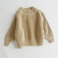 thumbnail image 2 of KAUOD Boys and Toddler's Chunky Knit Sweater Crewneck Pullover Sweater Oversized Sweatshirt Baby Girls Fall Winter Clothes, 2 of 6
