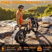 Electric Bike for Adults, 750W Peak 1500W Motor,Max 35MPH & 60Mile, 20x4 Fat Tire, E Mountain Bike, 48V/18.9AH Battery,UL2849,Fit for 18+