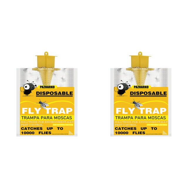 Trampa para Moscas Desechable Exteriores Control Plagas Colgantes () Amarillo