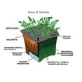 thumbnail image 2 of Novelty Earthbox Natural Root and Veg Garden Kit, Square, Terra Cotta Color, 18", 2 of 7