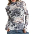 thumbnail image 2 of MINTREUS Lace Top with Long Sleeves Stand Collar Embroidered Floral Design Ideal for Parties and Clubs xs-xxl, 2 of 7