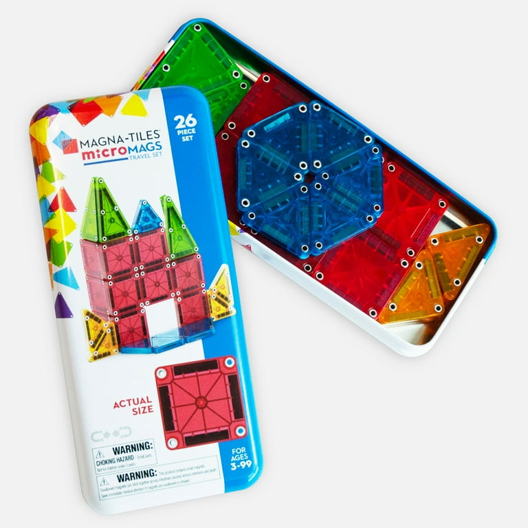 MAGNA-TILES microMAGS Travel Magnetic Construction Set, The