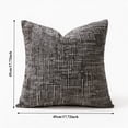 thumbnail image 3 of PryvnHome Chenille Throw Pillow Covers, Soft Slub Textured Decorative Cushion Case for Couch Bed Sofa Living Room, 45x45cm, 3 of 7