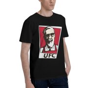 Kfc Logo Men'S Basic Short Sleeve T-Shirt Fashionable Black Small