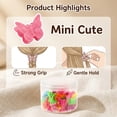 thumbnail image 3 of Butterfly Hair Clips, 100Pcs (2 Tubs of 50), Mini Butterfly Hair Clips, Women's Styling Tools, Women's Braiding DIY Accessories, 3 of 6