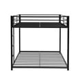 thumbnail image 7 of Full over Full Metal Bunk Bed Frame with Guardrail and Ladder, Black, 7 of 7