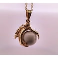 thumbnail image 2 of Natural White Turquoise Dragon Claw Gold Necklace NWTDCGN, 2 of 10