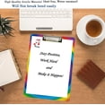 thumbnail image 2 of FMSHPON Beautiful Colors Rainbow Circle Abstract Swirl Clipboard Hardboard Wood Nursing Clip Board and Pull for Standard A4 Letter 13x9 inches, 2 of 6