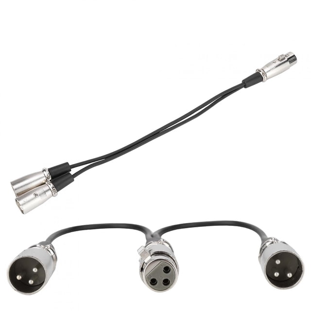 Adaptateur Séparateur XLR Durable, Séparateur Audio XLR, pour Microphone Mixeur Haut-Parleur