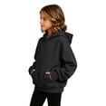 thumbnail image 6 of BLVB Hoodies for Girls Long Sleeve Cute Pullover Lightweight Comfy Oversized Hooded Sweatshirt with Thumb Hole(Black,9-10 Years), 6 of 8