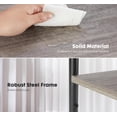 thumbnail image 5 of Nextay 3-Tier End Table, Side Table with Storage Shelf and Adjustable Feet, Small Nightstand for Living Room, Bedroom, Office, 1-Pack, 5 of 8