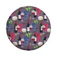 thumbnail image 4 of Spare Tire Cover, Wine Print No.J938 Wheel Cover Tire Covers For Trailers Car Truck Camper Universal Tire Covering Fits Diameter14"-17", 4 of 4
