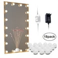 thumbnail image 1 of LED Mirror lights Kit Makeup Lights Vanity 10/18 Bulbs for bathroom,wall,dresser dimmable with in Linkable ,Widely Use, 1 of 6