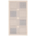 thumbnail image 2 of Safavieh Courtyard Eileen Geometric Indoor/Outdoor Area Rug, Natural/Blue, 2'7" x 5', 2 of 10