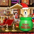 thumbnail image 1 of 5FT Christmas Inflatable Teddy Bear Decoration, Outdoor Halloween Blow Up Decorations for Garden Lawn Decor, 1 of 5