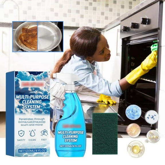 Splash Spray Cleaner Foaming Cleaning Spray Tablets with Refillable Bottle Concentrated Formula 4.1 fl oz Multi Surface Cleaning System for Home Utility Use