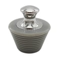 thumbnail image 1 of Matsuzay Silicón del enchufe de la bañera del amplio del gel de sílice con la manija durable del acero inoxidable para la bañera Juegos de accesorios de baño Tapón de silicona gris, 1 of 6
