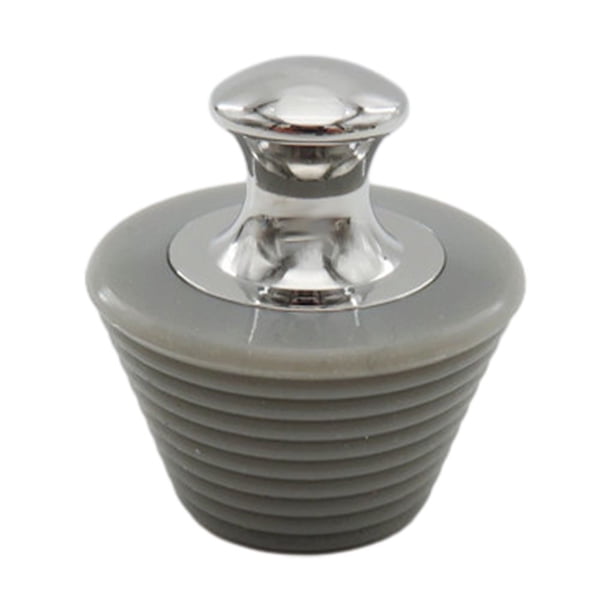 Tapón de Silicona Billuyoard para Bañera con Mango de Acero Inoxidable Gris