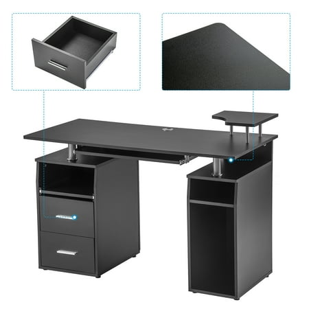 Topcobe Office Desks With Drawers Laptop Table Multipurpose Office Desks With Drawers Laptop Table