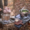 thumbnail image 4 of CAMPINGMOON Pot,Steel Portable Cookware Pot Cookware Handle Pot Portable Handle Soup Pot Handle Cookware Picnic Cooker Handle Soup Pot Cookware Stainless Portable Picnic Stainless Steel, 4 of 6