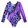 thumbnail image 4 of MSemis Kids Girls Gymnastics Dancewear Sparkly Long Sleeves Leotards, 4 of 6
