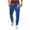 thumbnail image 2 of LTTVQM Men's 250 Anniversary Sweatpants Patriotic Drawstring Elastic Waist 1776-2026 Sports Pocket USA Flag Graphic Street Cuffed Joggers Pants Blue 3XL, 2 of 4