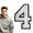 E, variant on 4.2Inch Iron On Number Patches,White Number Patch for Clothing,Embroidered Patches Sew On Patches for Clothing Hat Bags Jackets Shirt,Diy Accessories(Zero)