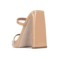 thumbnail image 4 of Jeffrey Campbell Hustler Dusty Nude Patent Squared Open Toe Heeled Sandals (Dusty Nude Patent, 6.5), 4 of 5