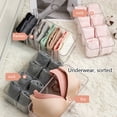 thumbnail image 5 of Dasbsug Clear Acrylic Underwear Drawer Organizer Box 4/8 Grids Compartment Divided Closet Storage Bin Stackable Shelf for Socks, 5 of 17
