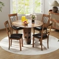 thumbnail image 2 of Gymax Faux Leather Dining Chair Set of 4 w/Padded Seat Elegant Backrest for Restaurant Walnut, 2 of 10