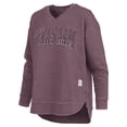 thumbnail image 2 of Women's Pressbox Maroon Texas A&M Aggies Westin Poncho V-Neck Pullover Sweatshirt, 2 of 3