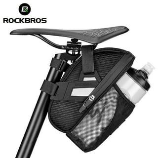  ROCKBROS Bike Saddle Bag, Bike Bag Under Seat, Strap-on Cycling  Wedge Pack, Bike Seat Storage Bag for Mountain Road Bikes, 0.75L : Sports &  Outdoors