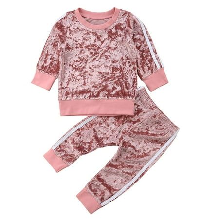 

Multitrust Toddler Baby Long Sleeve Pullover Top + Pants Clothes Sportswear