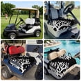 thumbnail image 6 of Golf Cart Seat Covers for 2 Seater,Coral Black Microfiber Cart Seat Towel Blanket,Coastal White Ocean Marine Nautical Beach Absorbent Breathable Non Slip Bench Seats Protector for Golf Course 51"x31", 6 of 9