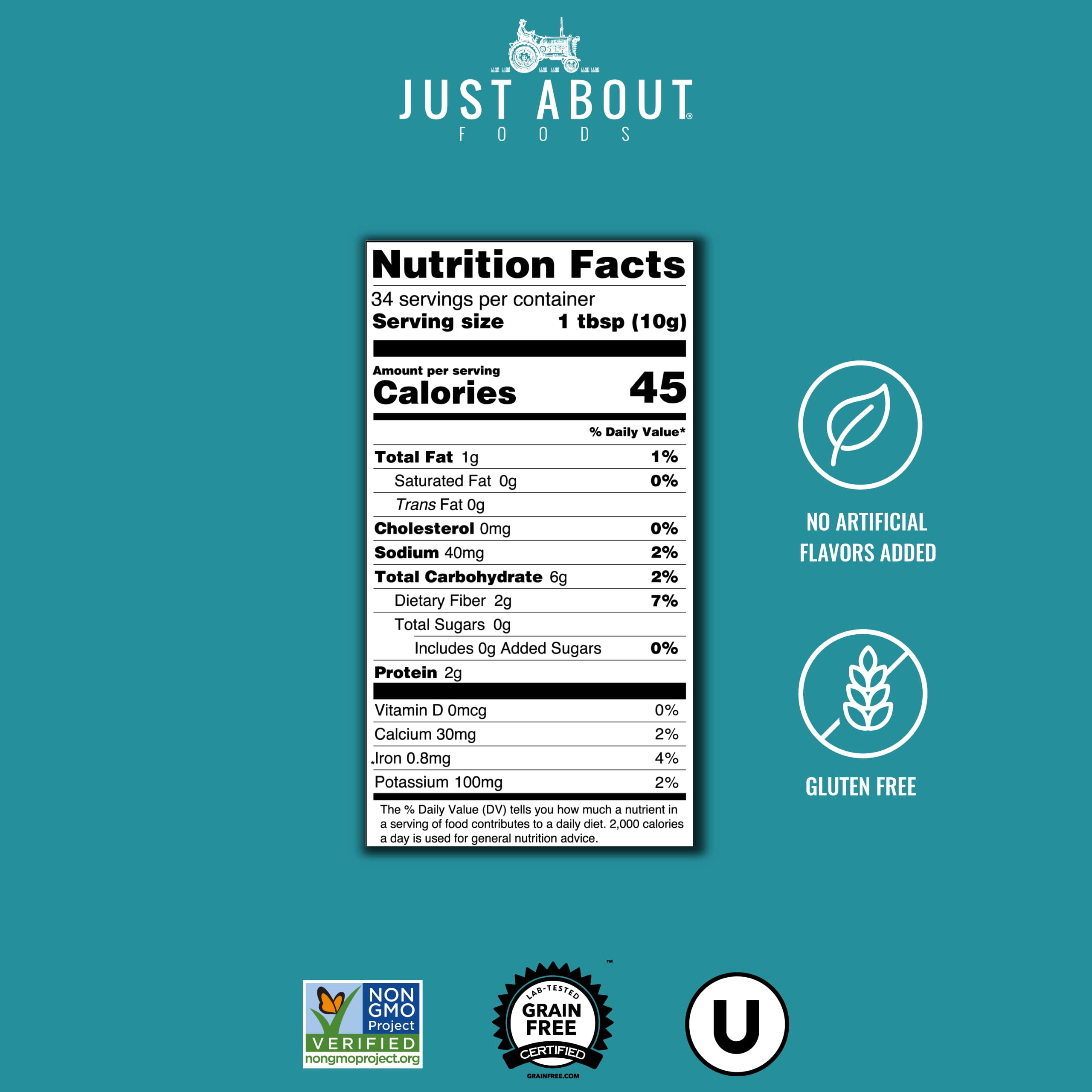 Just About Foods Vegan Egg Substitute 12 oz (340 g)