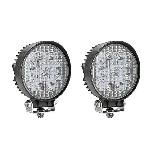 3800LM YIMEIS 2pcs 27W White&Yellow Dual Color Flood Led Lights SUV Motorcycle Jeep ATV Waterproof Square LED Work Light Off Road Lights for Off-road Truck LED Fog Light Bar 4inch