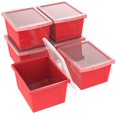 thumbnail image 1 of Storex 4Gallon &15 Litres Bac d'entreposage +couvercle/ Rouge (6unités/paque), 1 of 6