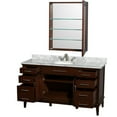 thumbnail image 3 of Wyndham Collection 60" Single Bathroom Vanity in Dark Chestnut No Countertop No Sink and Medicine Cabinet, 3 of 3