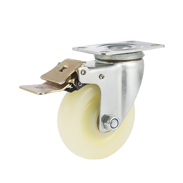 Amdohai 4 Inch Heavy Duty Castor with Brake Industrial Rack Casters 220 Lbs Load Capacity Locking